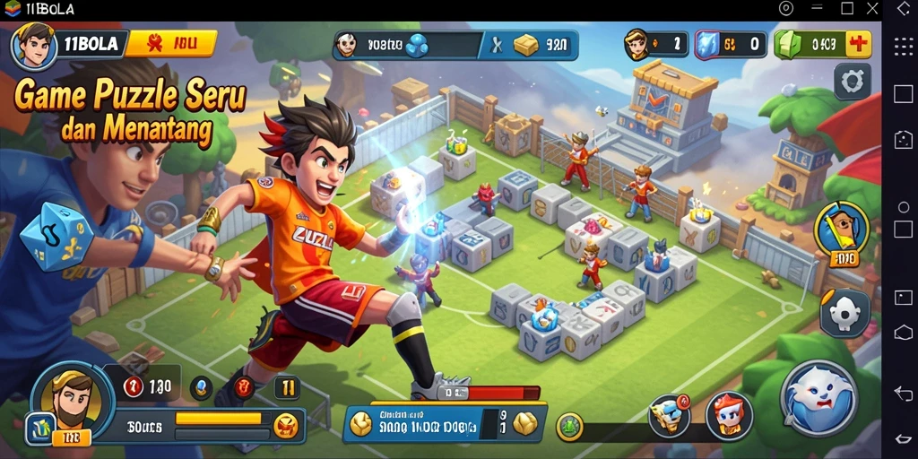 Tampilan gameplay <strong>11BOLA</strong> yang menantang dan menarik.