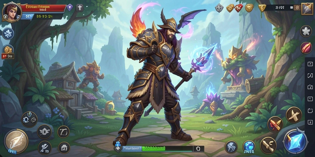 Gameplay seru 9ET dengan karakter dan monster yang menarik.