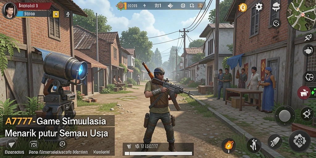 Tampilan screenshot utama A7777 menampilkan gameplay menarik dan grafis yang memukau.