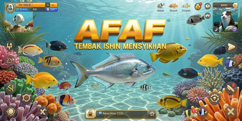 Tangkapan ikan yang seru dalam gameplay AFAF.