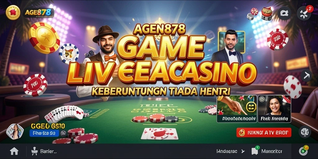 Tampilan gameplay Live Casino yang seru dan interaktif.