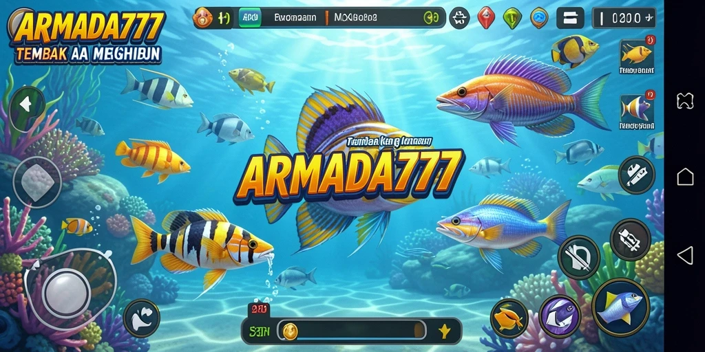Tampilan gameplay Tembak Ikan yang memukau di ARMADA777.