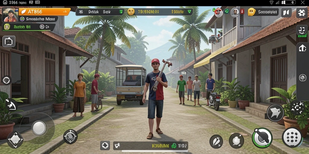 Screenshot gameplay AT866 yang menunjukkan simulasi intens.