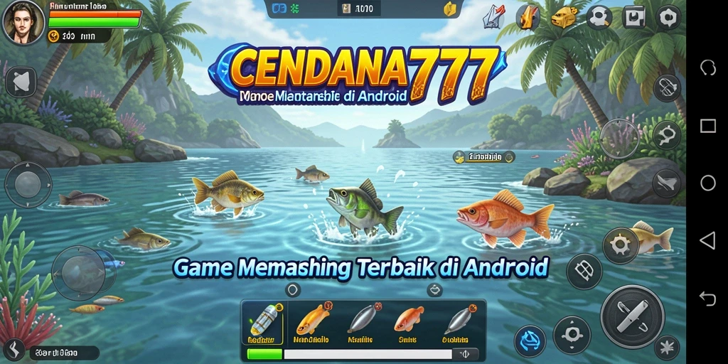 Tampilan gameplay CENDANA777 yang menampilkan aksi memancing seru.