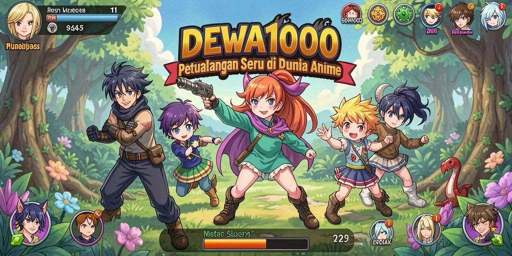 Tampilan dinamis dari gameplay DEWA1000 yang penuh aksi.
