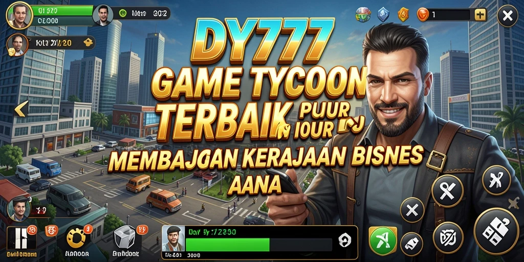 Tampilan gameplay seru dari DY777 dengan elemen Tycoon yang menarik.
