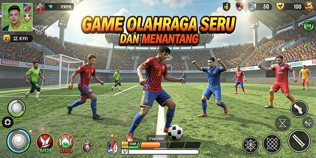 Tampilan gameplay yang seru dan interaktif dalam KAKRP.