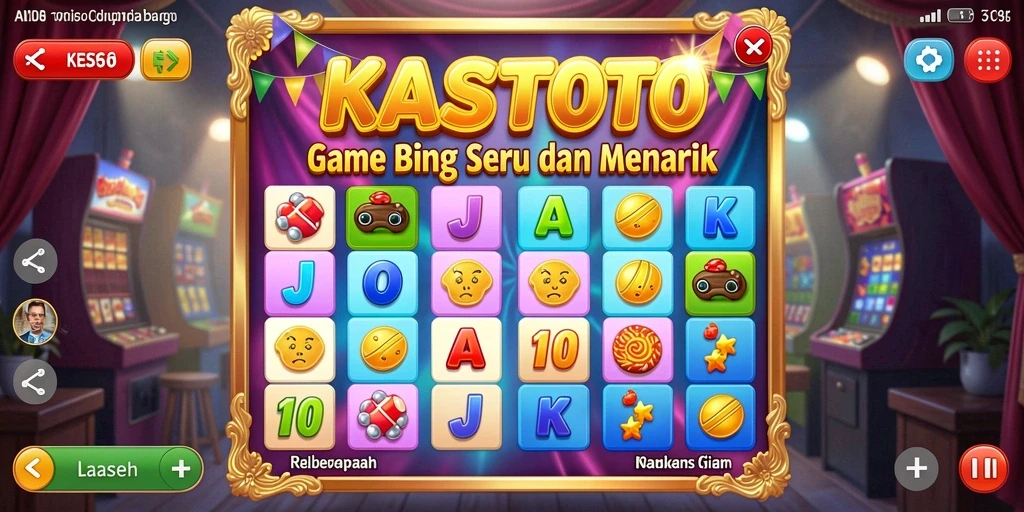 Tampilan gameplay seru dalam KASTOTO dengan tema Bingo.