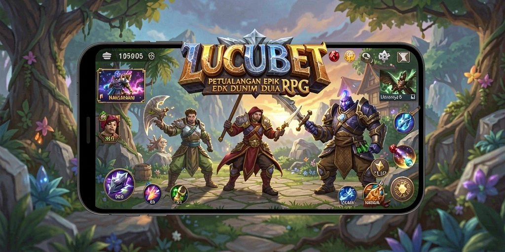 Tampilan gameplay menarik di dunia RPG LUCUBET.