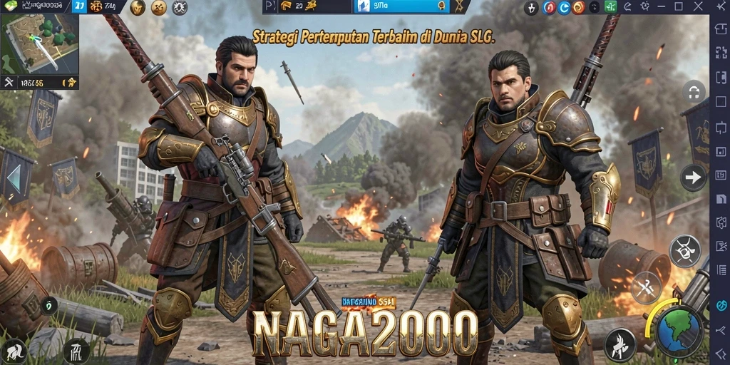 Tampilan gameplay NAGA2000 yang menarik dengan pertempuran strategis.