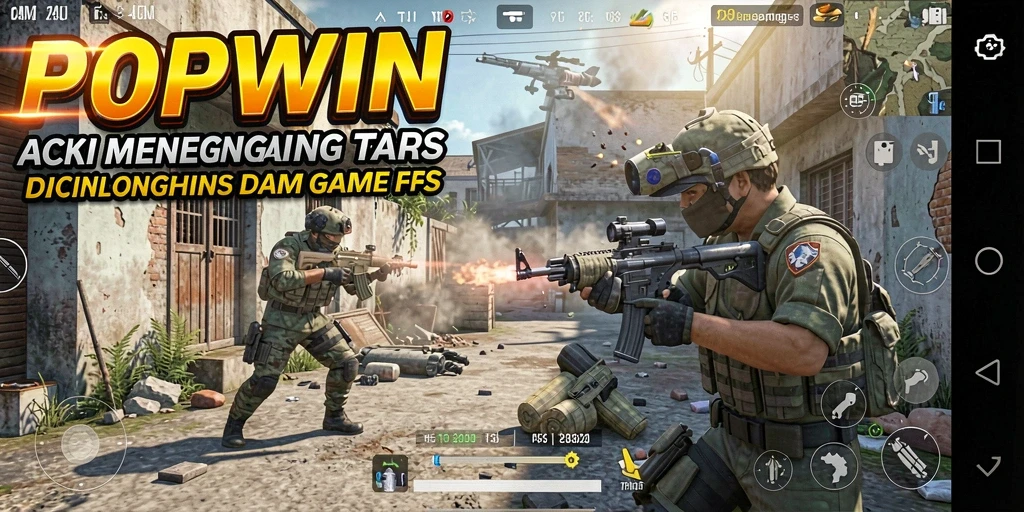 Tampilan gameplay seru dengan aksi tembak-menembak yang mendebarkan.