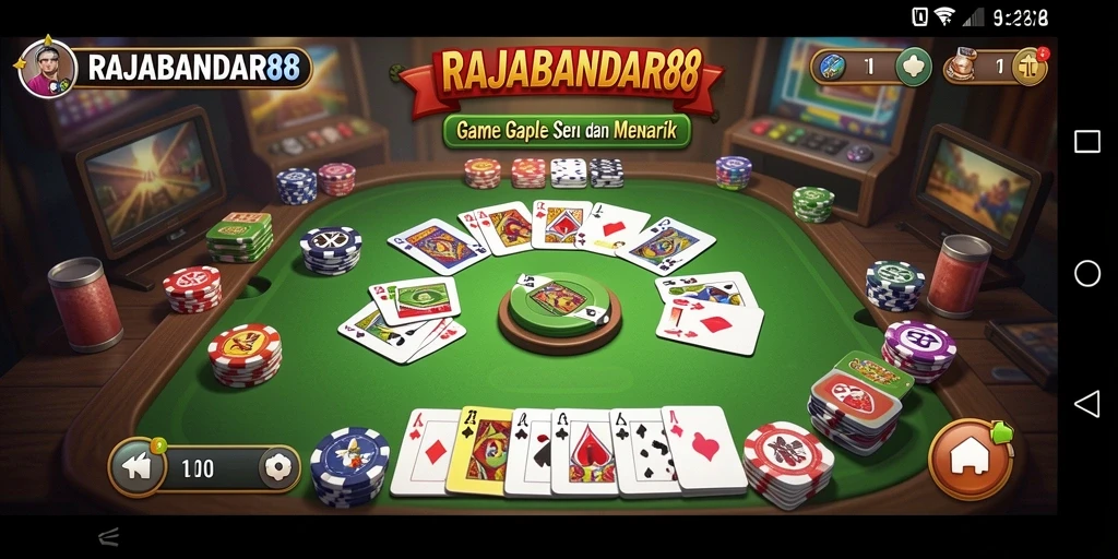 Tampilan menarik dengan gameplay Gaple yang seru.