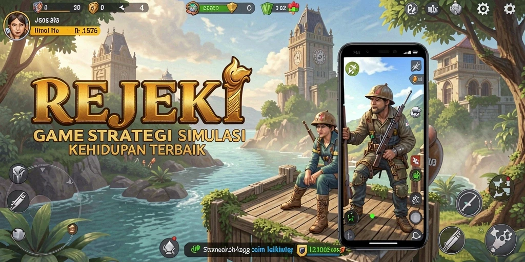 Menampilkan gameplay menarik dari REJEKI dalam simulasi kehidupan.