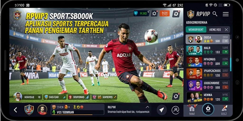 Tampilan gameplay menarik di RPVIP3 dengan fitur Sportsbook lengkap.