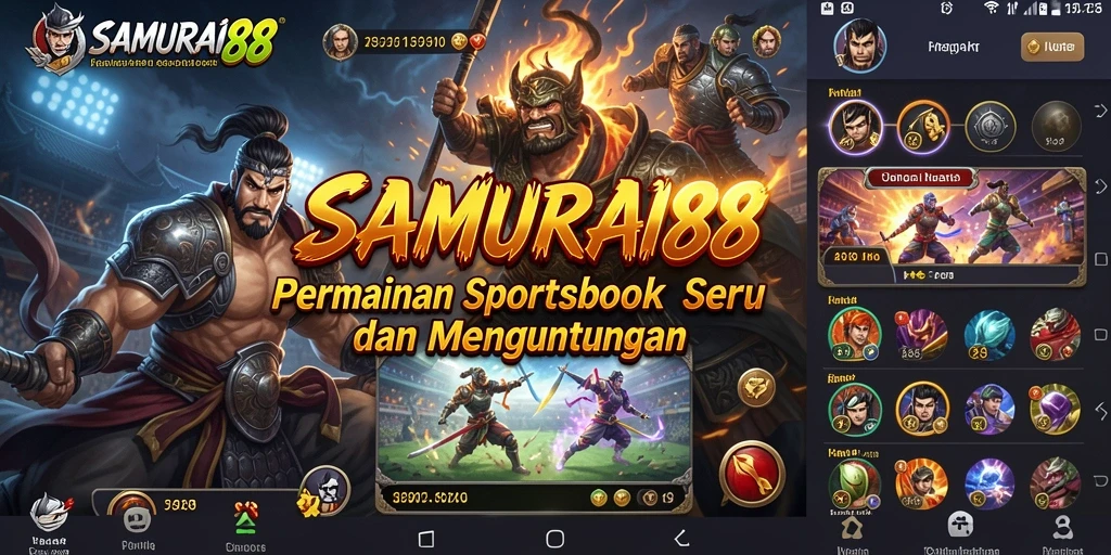 Tampilan gameplay menarik dari aplikasi Sportsbook SAMURAI88.