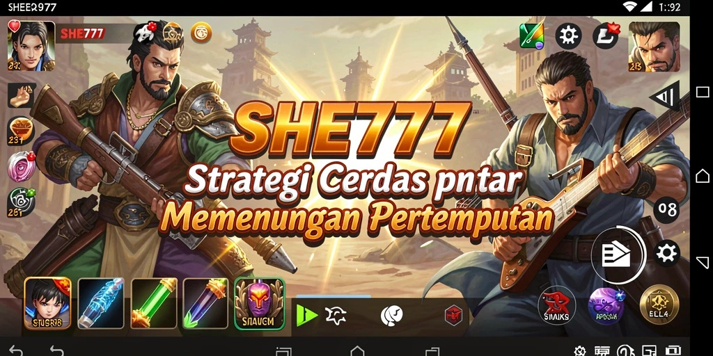 Tampilan gameplay <strong>SHE777</strong> yang penuh aksi dan strategi mendebarkan.