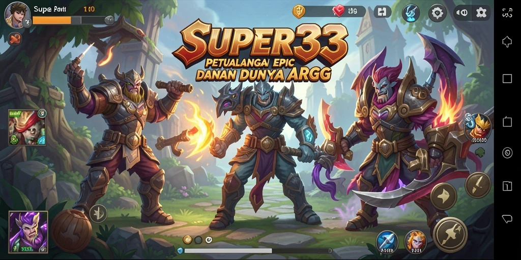 Tampilan gameplay ARPG yang mendebarkan dan menantang.