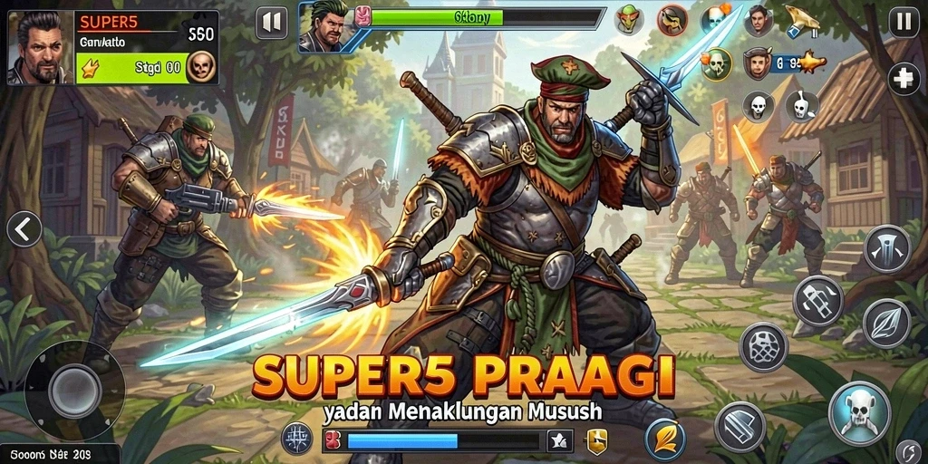Lihat gameplay seru dan strategi mendalam dalam SUPER5.