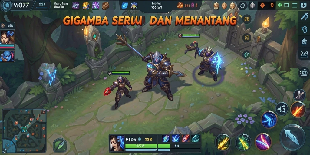 Gameplay seru dan kompetitif VIO77 dalam pertempuran tim.