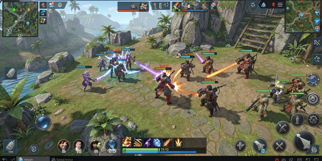 Tampilan gameplay epik W67 dalam dunia strategi yang mendefinisikan kategori SLG.